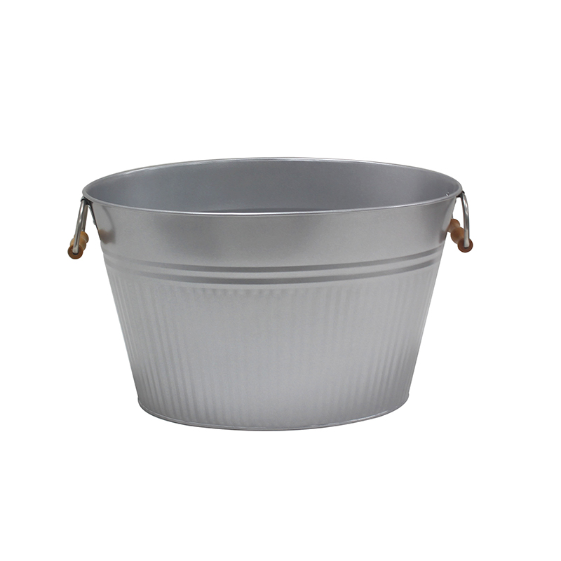 Silver Color Home Party Galvanized metal drink tub