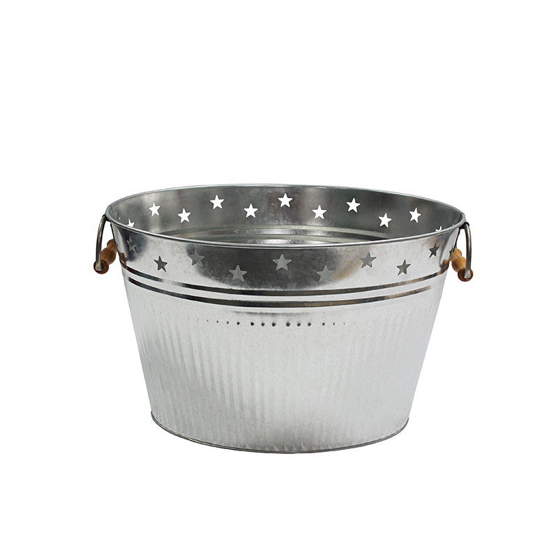 Oval metal party beer galvanized tub