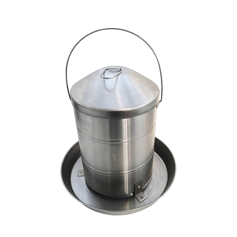 15kg Stainless Steel hanging handle automatic poultry feeder