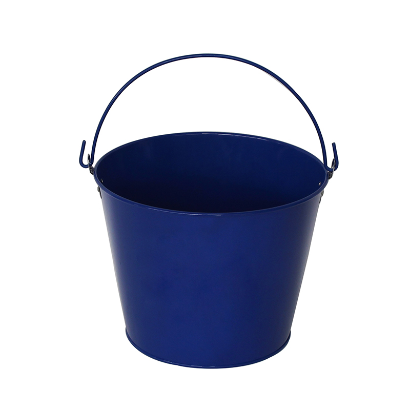 Custom Logo Blue Paint Barefoot Refresh Tin Bucket