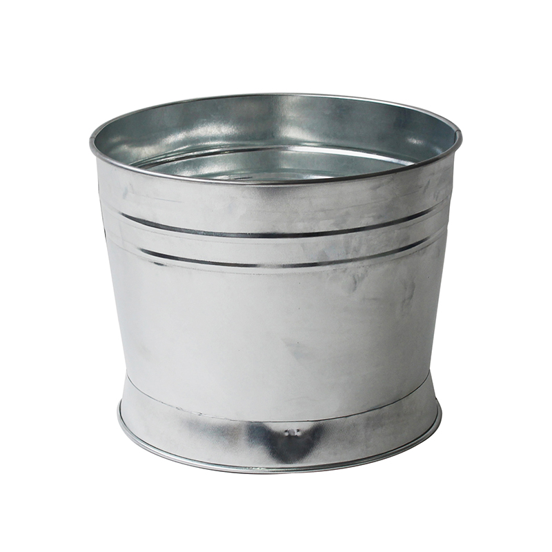 Wholesale Iron Sliver Custom Logo Galvanized pail bucket