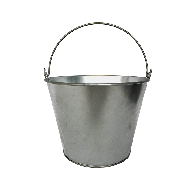Galvanized Steel 5L water bucket with handle