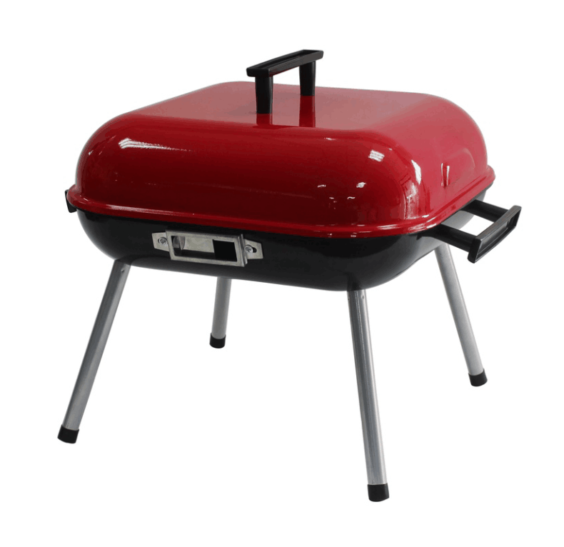 Outdoor Picnic Patio Backyard Camping Steel Portable Charcoal 14in square bbq gri