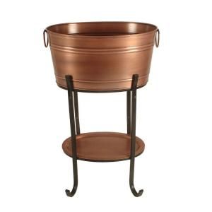 Factory wholesale cheap price personalized party copper beverage tub with stand