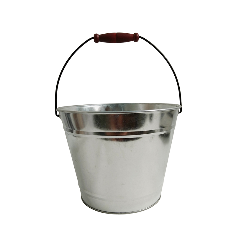 Flower Bucket Flower Plant Pot with Hanger Metal Iron Colored Pastoral for Balcon