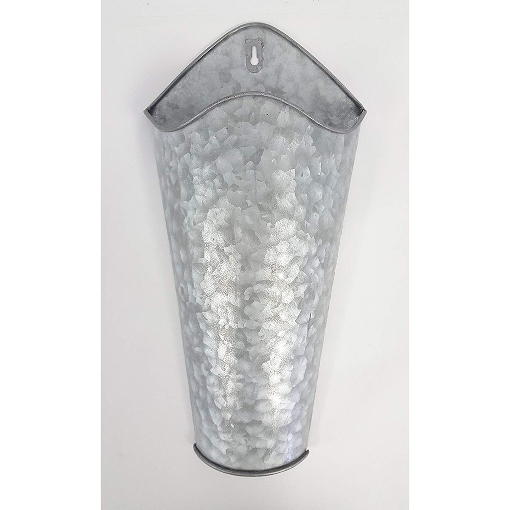Galvanized Metal Wall Plant Container