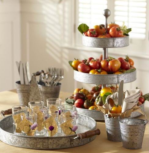 Would you like 2/3 tier galvanized tray for your high tea?