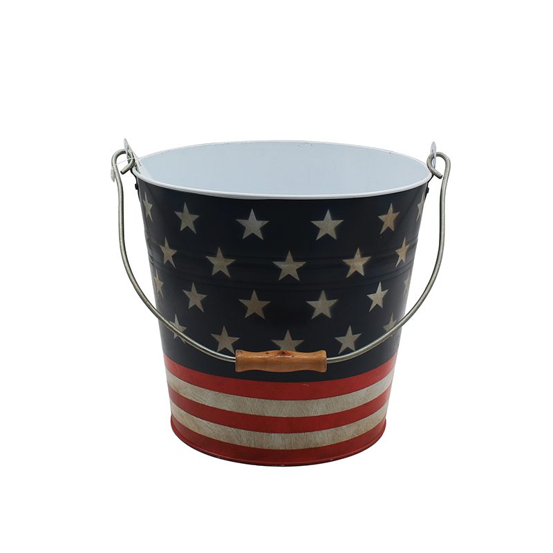 Party Supplies Metal Decorative Buckets With Handles