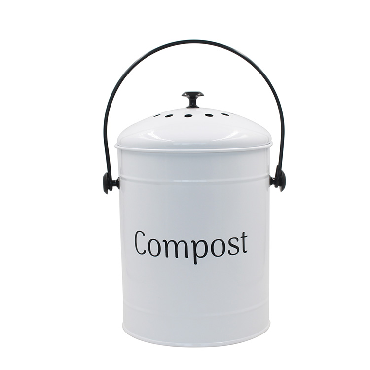 1.3 Gallon Farmhouse Kitchen Compost Bin For your Kitchen Countertop