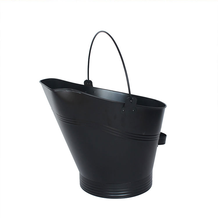 Fireplace Scuttle Bucket Metal Coal Hod for Wood Stove Large Fireplace Ash Bucket