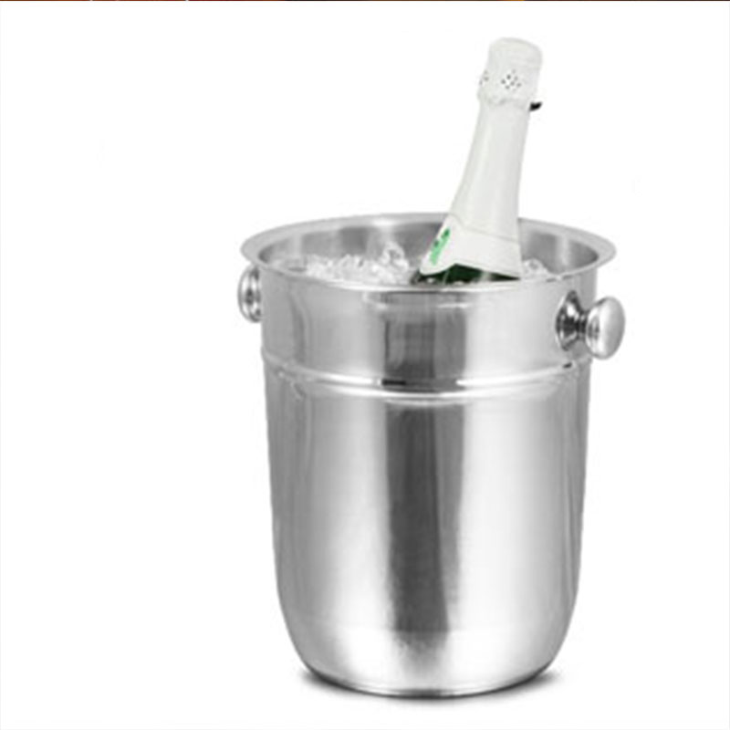 Stainless Steel Champagne Bucket Party Beverage Chiller Ice Buckets for Beer Drinking