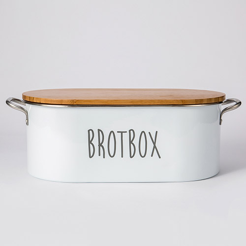 Kitchen Bread Bin Oval Box Food Storage Loaf Container Wooden Lid ECO Cream Gift, we have passed the LFGB testing in Germany! 