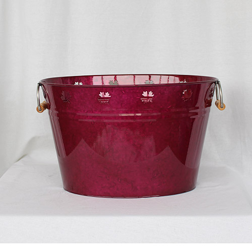 Transparent color for galvanized caddy, tray, party tub is very popular in USA!