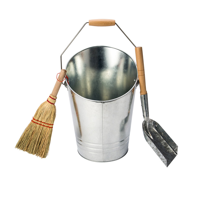 Coal Bucket with Shovel&Brush