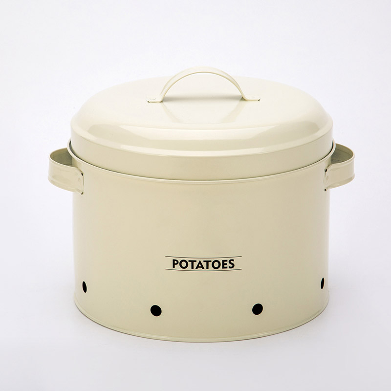 Metal Food Storage Crocks-Potatoes Kitchen storage Canisters