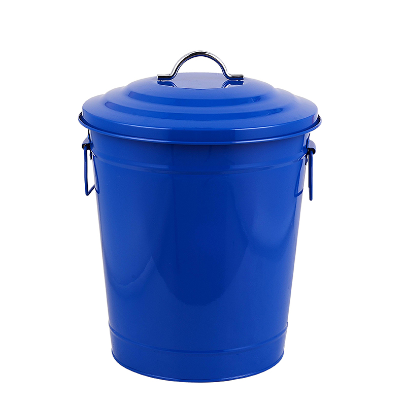 49L Large Metal Trash Can