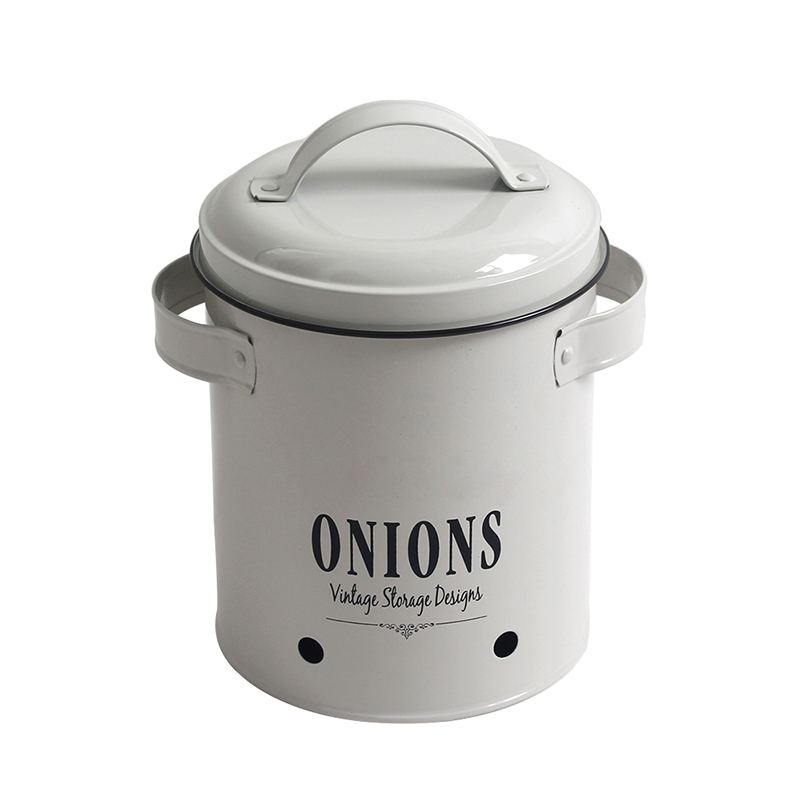 Food Grade Metal Onions Storage Tin