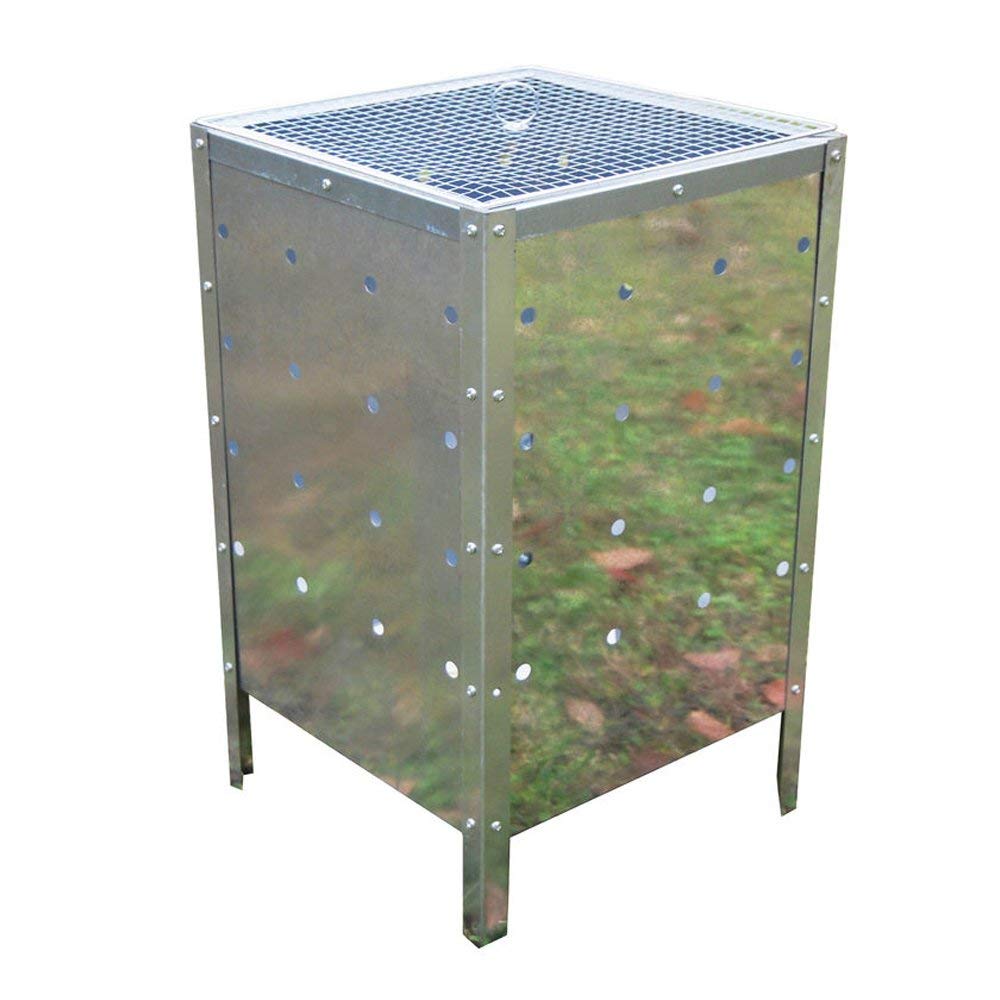 Galvanized metal Large 90 Litre Square Incinerator Fire Bin 