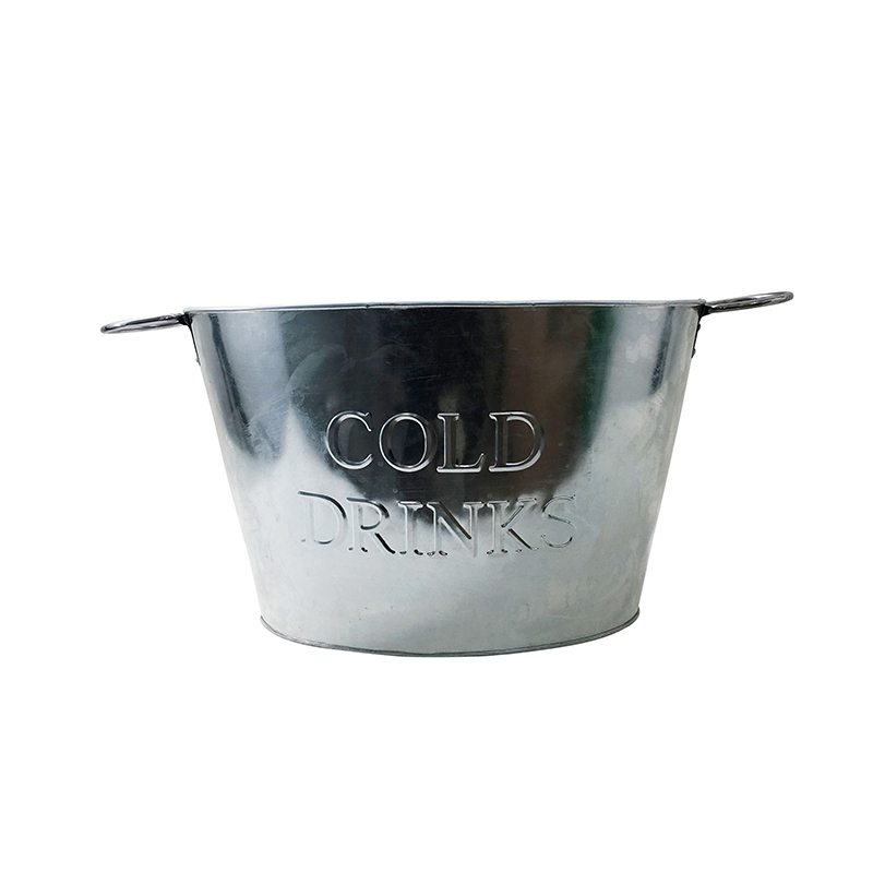 Cold Drinks Printed Party galvanized drink tub