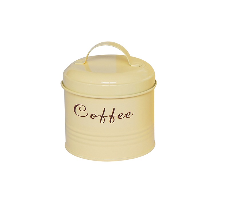 Factory wholesale high quality food storage metal coffee jar