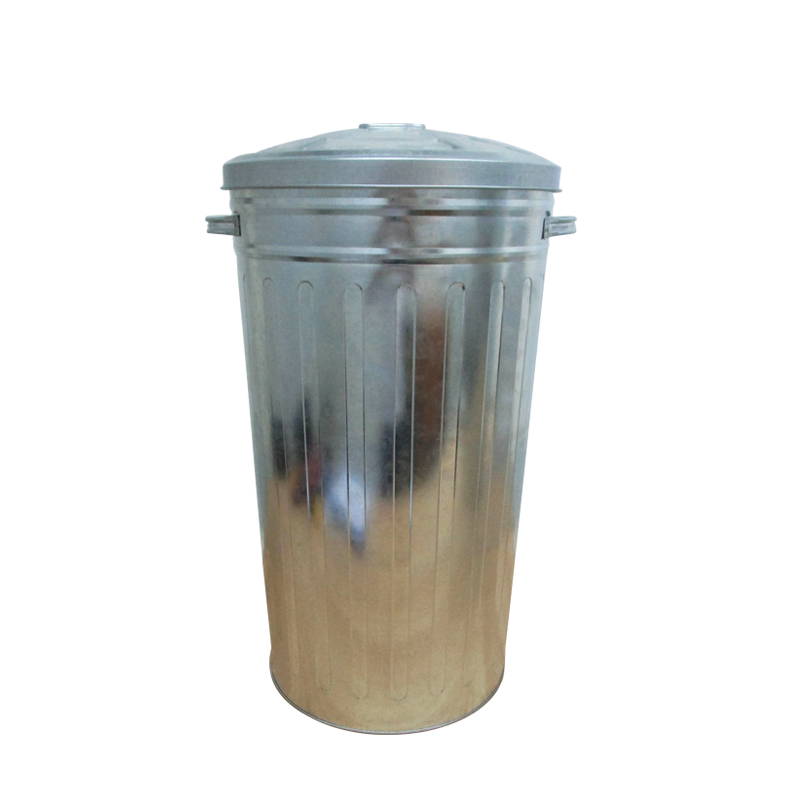 Galvanized steel Rodent proof 13 Gallon Trash Can With Side Drop Handles 