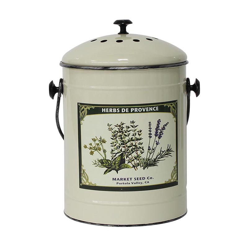Countertop Compost Bin Kitchen Compo Composit Pail Jiangmen Vintage Powder Coated Steel Countertop Compost Bin Kitchen Pail With Lid