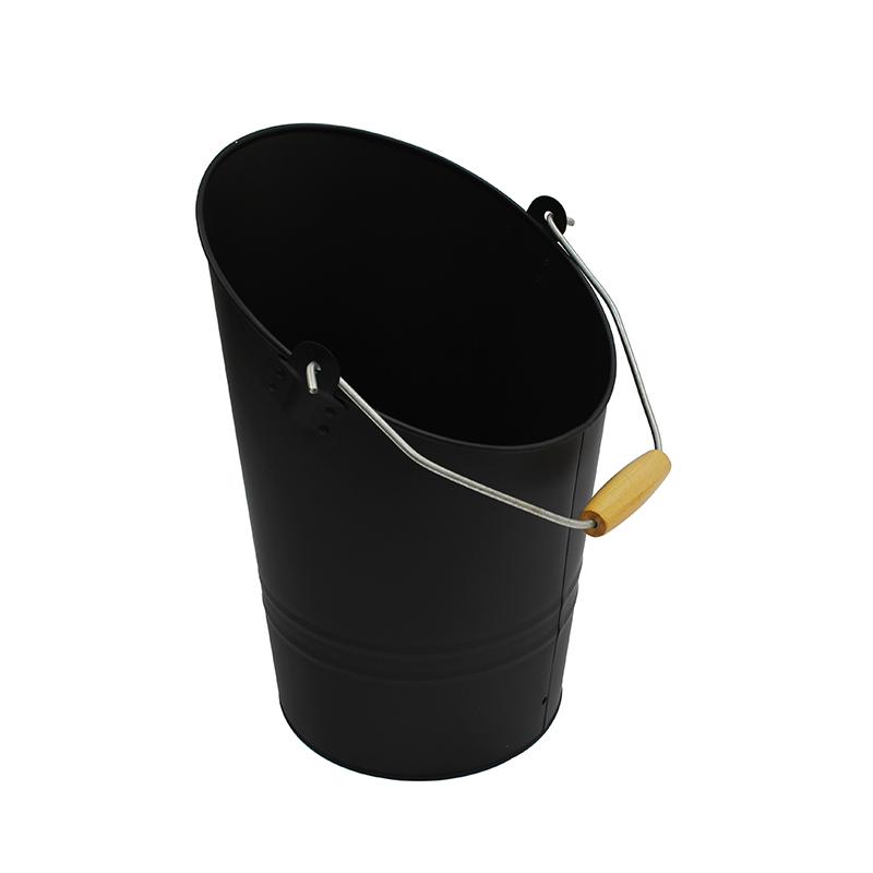 Fireplace Ash Bucket with Lid and Stand