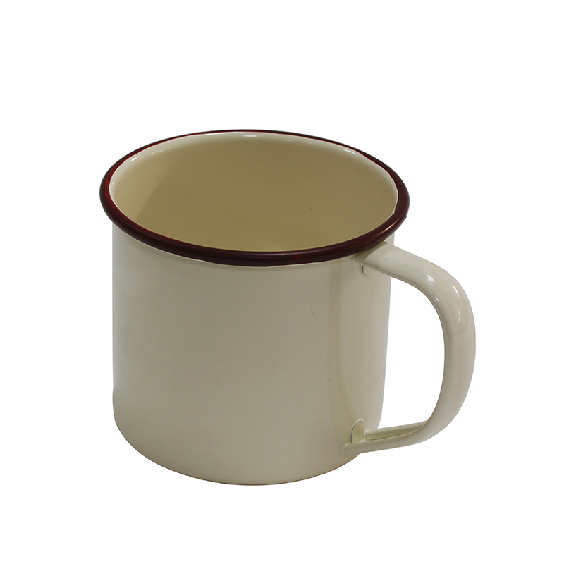 Cream Classic Country Metal Coffee and Tea Mug