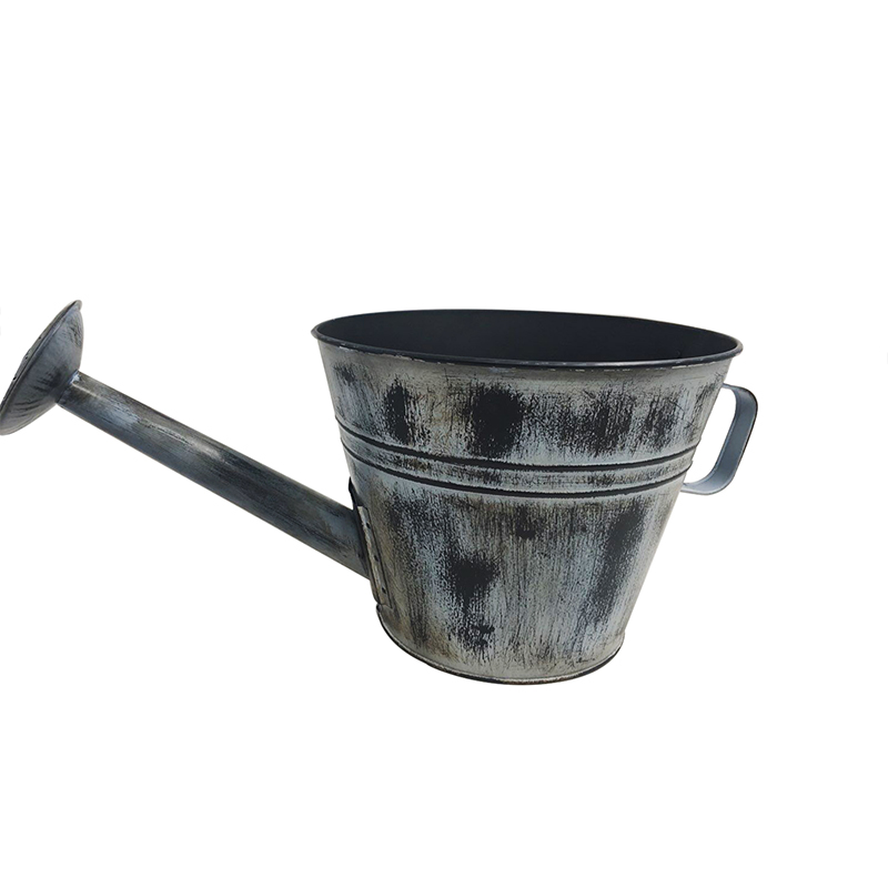 Galvanized metal power coating oval antique watering can