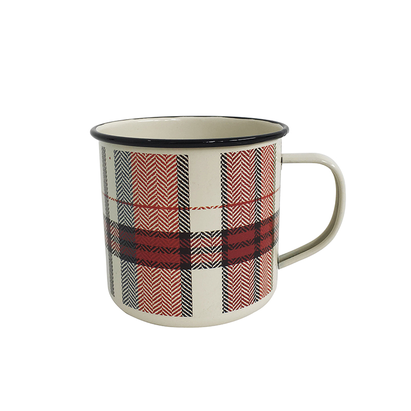 Personalized custom printing enamel camping mugs for sale