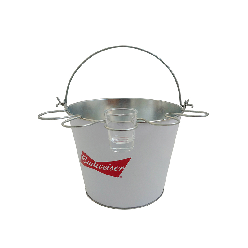 galvanized wine bucket