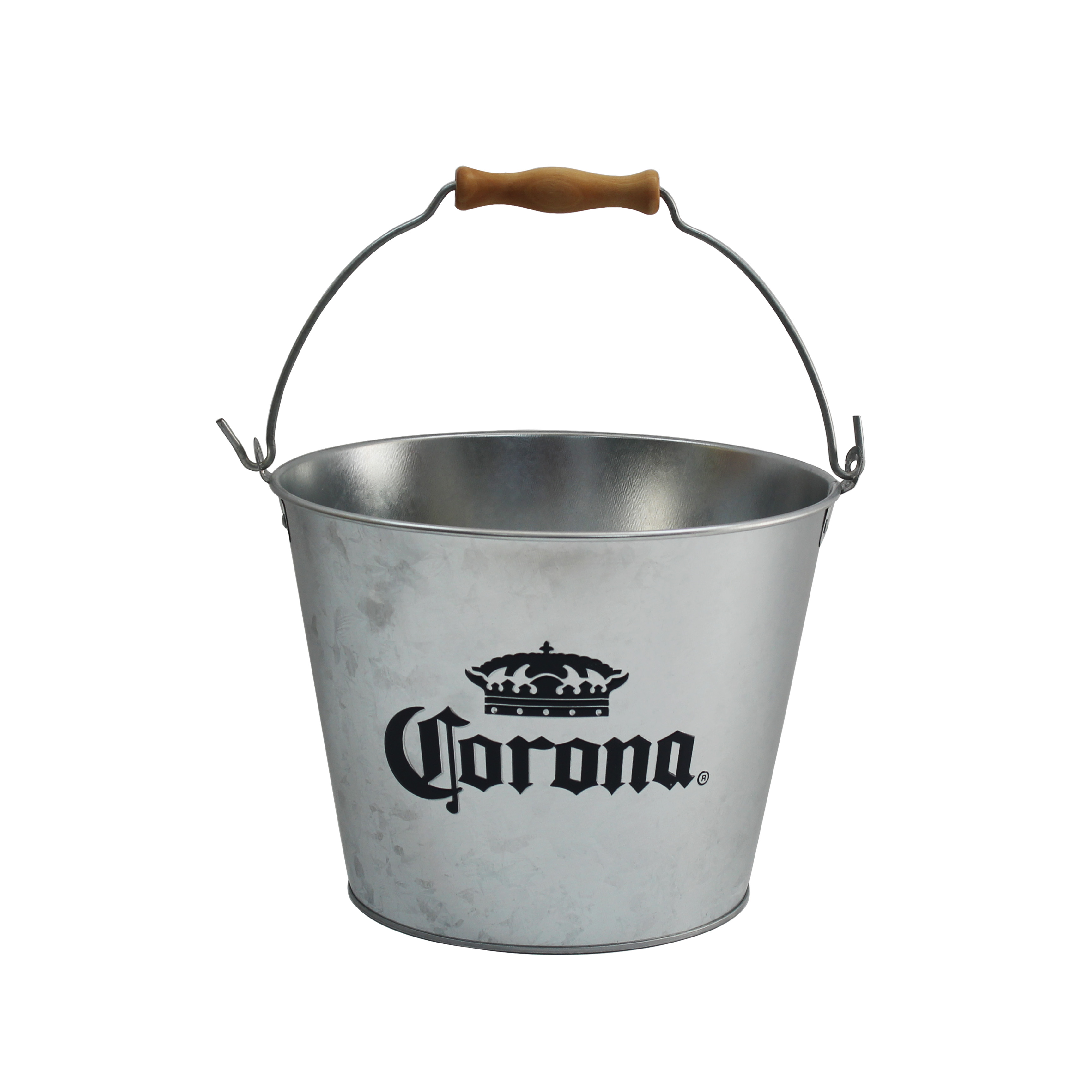 Corona Extra - MIF+ Garden Galvanized Metal Beer Bottle Bucket with Handle