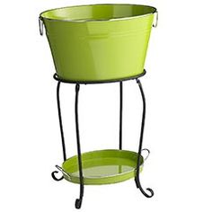 metal drink bucket with stand