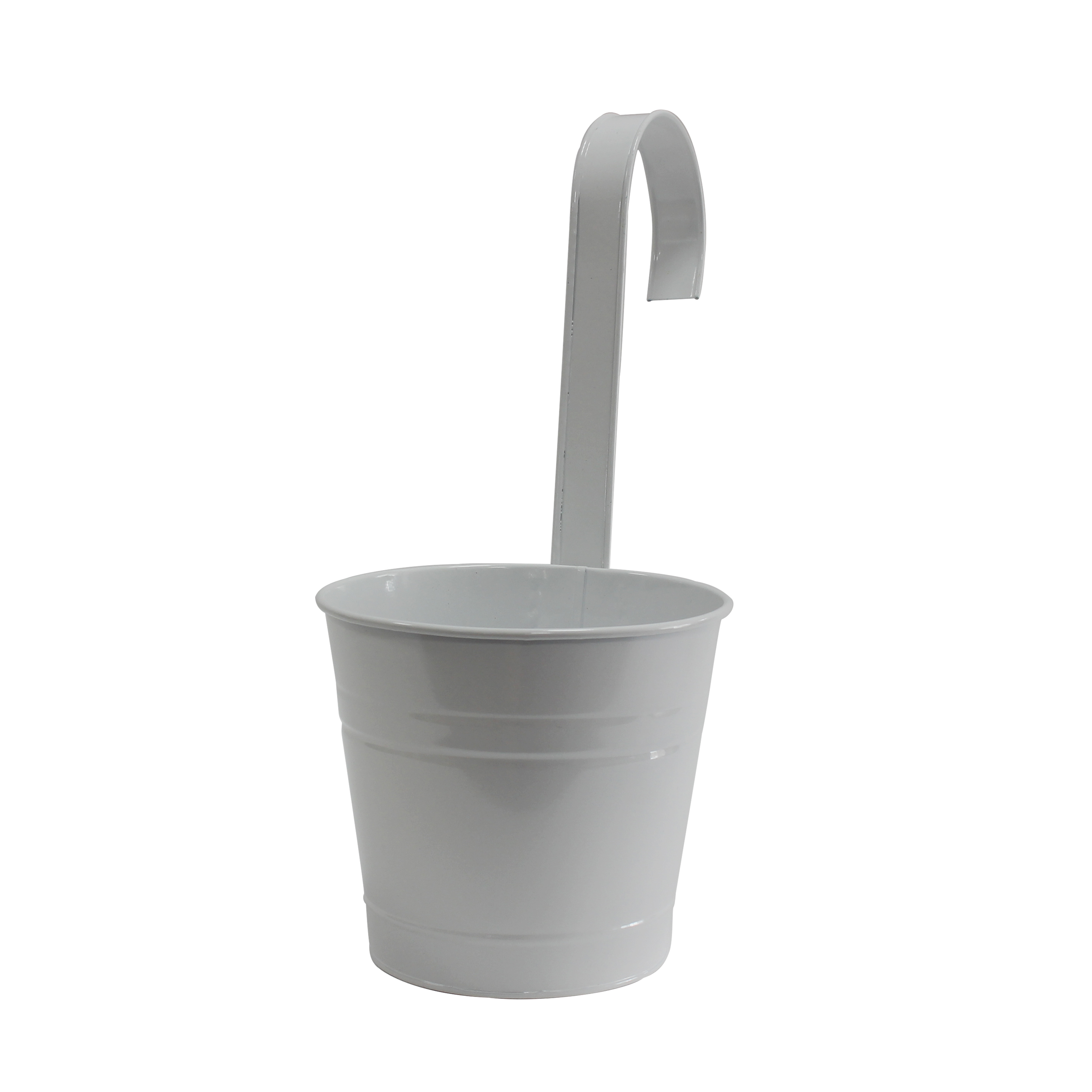 Garden Pots Hanging Buckets Hanging Planter Metal Flower Pots with Removeable Handle for Flower Bucket Balcony Planter Garden