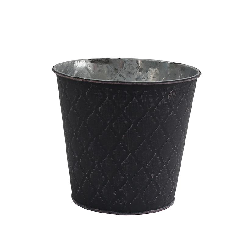 Indoor and Outdoor Decoration Galvanized Planter Pot 