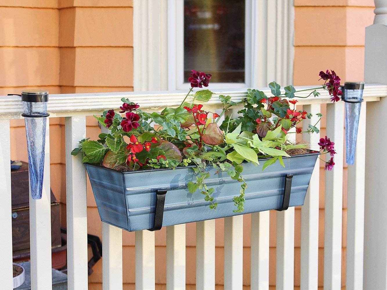 Galvanized Window Flower Box Planter