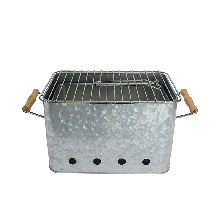 Chinese wholesale indoor outdoor use iron portable charcoal barbecue bucket bbq g