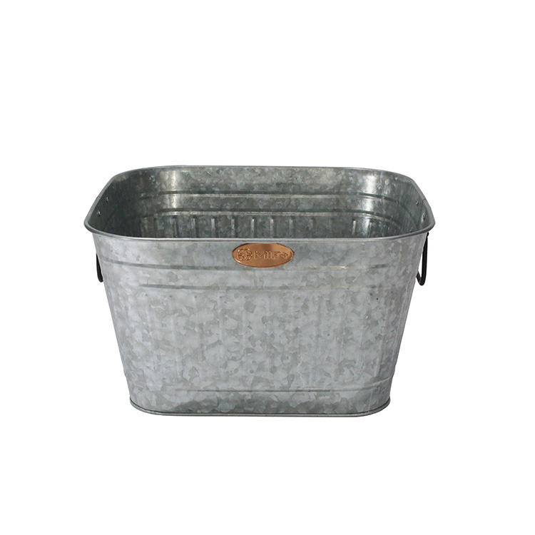 Home Large Metal Galvanized Party Beverage Tub 