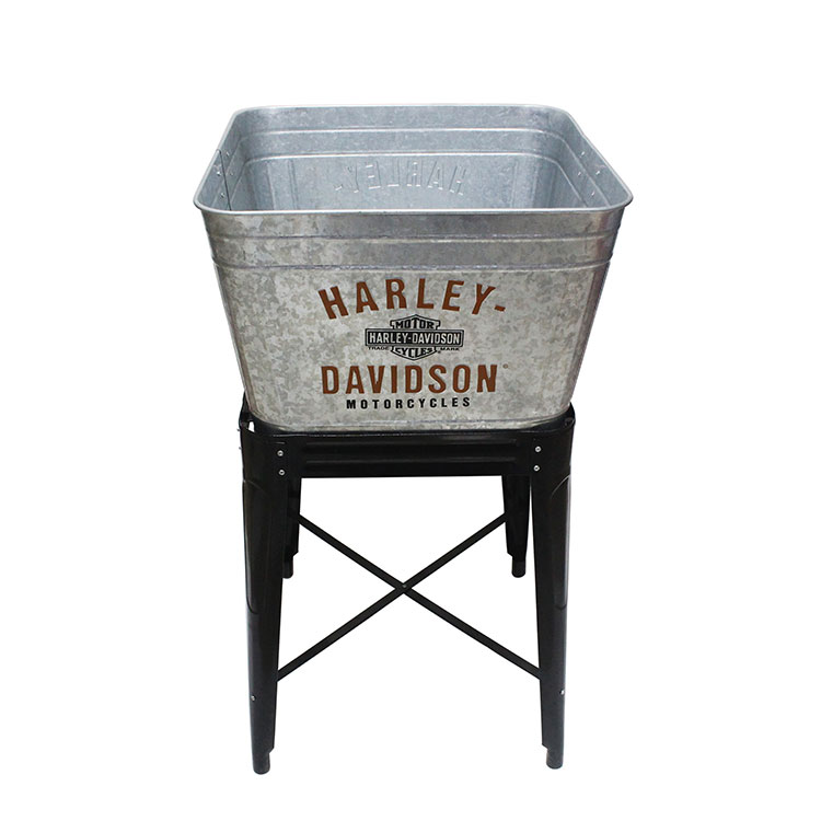 17 Gallon Metal Galvanized Cold Drink Beverage Party Tub With Stand