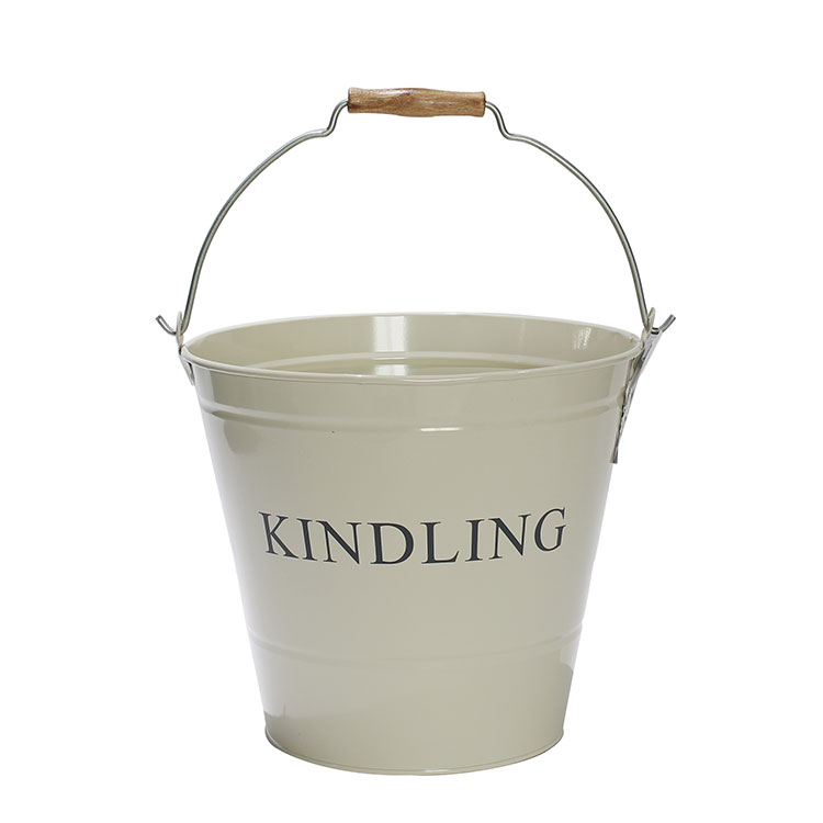 Galvanized Steel fireplace coal Bucket with Handles 