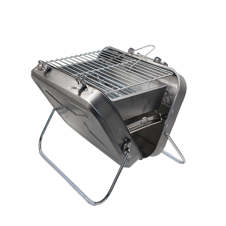 Stainless steel Portable Charcoal BBq and Grill for Outdoor Cooking Camping Picnic Patio Backyard Cooking 