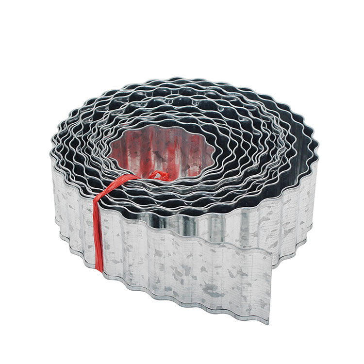 7.5cm*10m Landscape Edging Coil Antirust Flexibility Sturdy galvanized Steel garden Lawn edging 