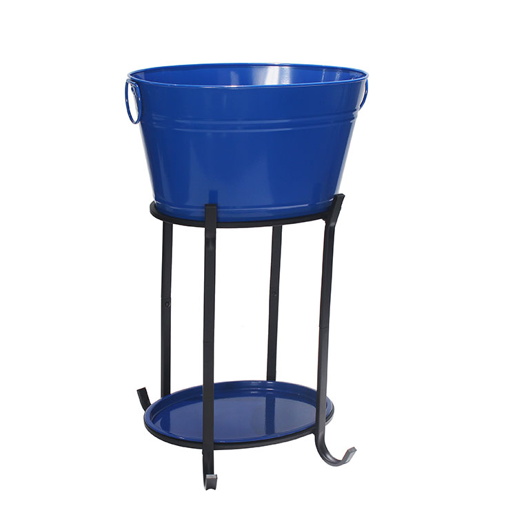 Galvanized Iron Ice Beverage Party tub With Stand 