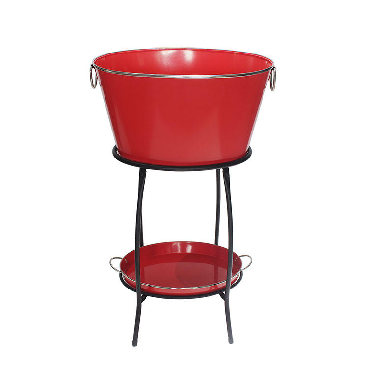 Galvanized Steel beer Tub Cooler with Stand