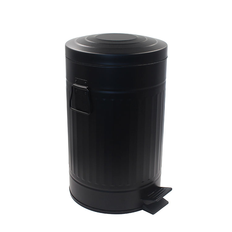 Large Capacity Removable Plastic Inner Galvanized Metal Step Trash Can