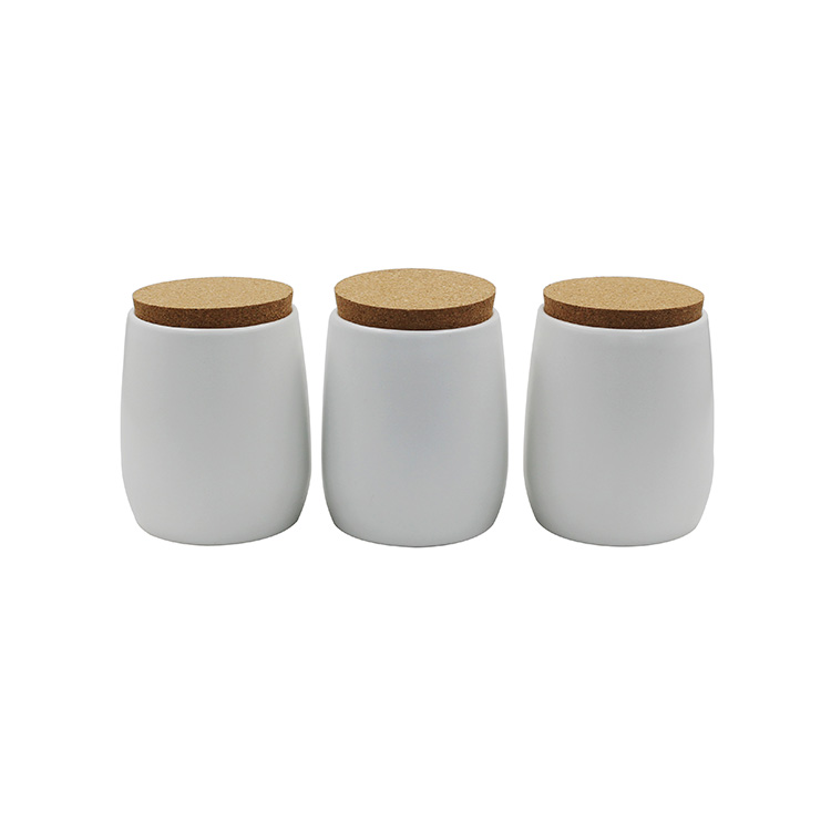 Round Galvanized Metal Kitchen Countertop Storage Tea Coffe Sugar jars