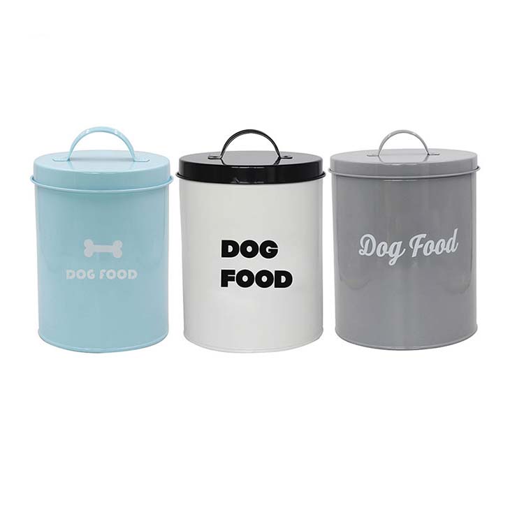Coated Carbon Steel dog food storage container