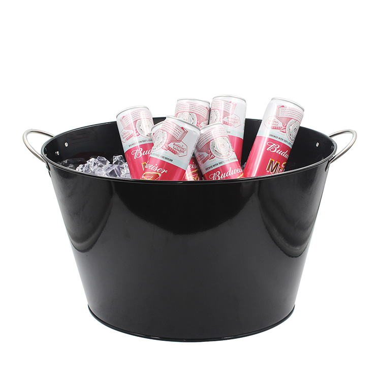 Galvanized Metal beer ice bucket for Parties Barbecues Wedding