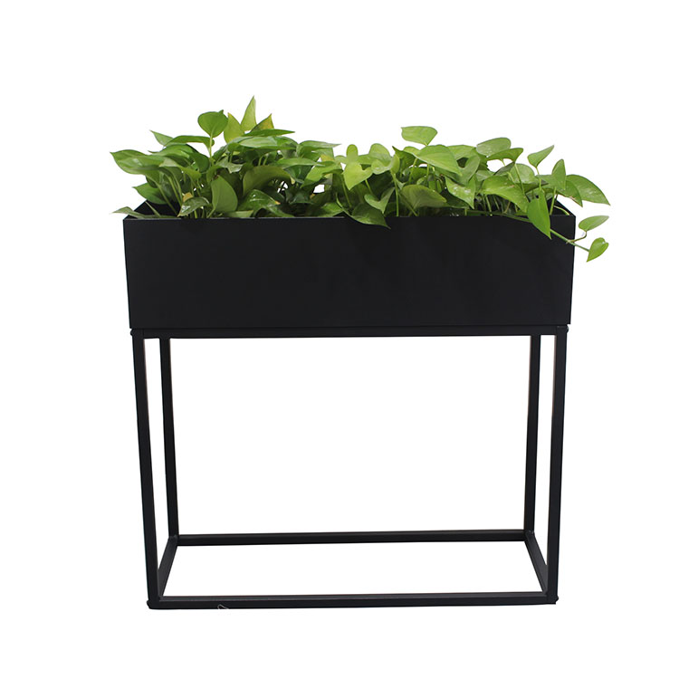 Metal Planter Box with Legs Outdoor Elevated Garden Bed for Vegetables Flower Herb Patio