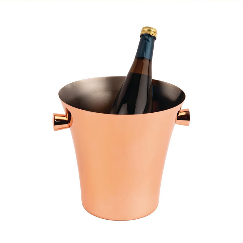 Copper Wine Champagne Bucket Cooler Holder Chiller Stainless Steel Ice Bucket